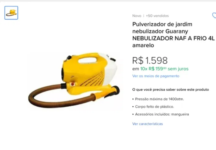 Pulverizador/Nebulizador Guarany