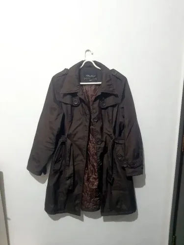 Casaco Trench Coat Marrom 