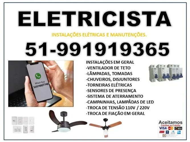 SERVIÇOS ELÉTRICOS - ELETRICISTA