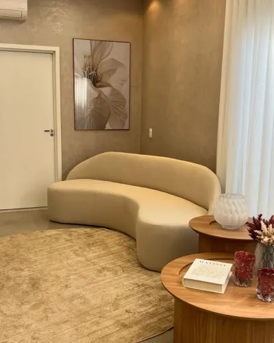 Sofá Curvo de Luxo - Novo