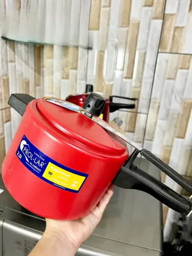 Panela de pressão TAM 2,5 Litros vermelha 