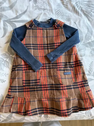 Vestido inverno com casaco infantil green 