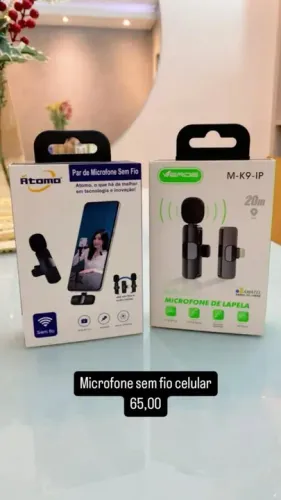 Microfone sem fio celular