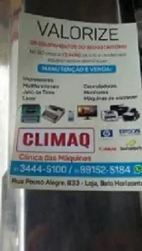 Conserto e venda de impressoras.