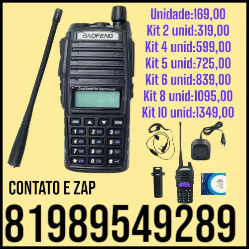 RÁDIO COMUNICADOR BAOFENG 777S UV-82