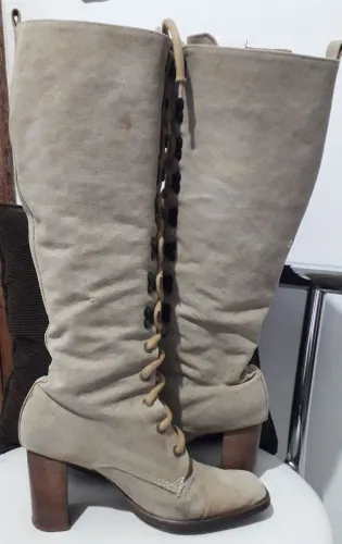 Bota feminina de lona