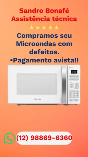 Compramos seu microondas com defeitos!