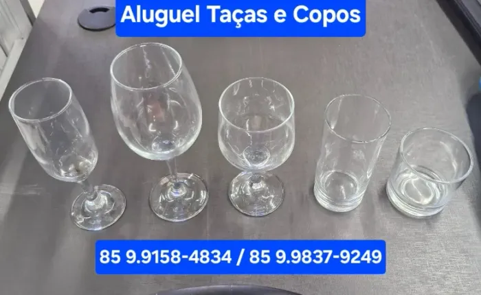 Aluguel de Taças e Copos