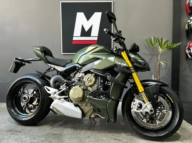 DUCATI STREETFIGHTER V4 S 2022 3.000km - Baixa km - Cor exclusiva customizada na css