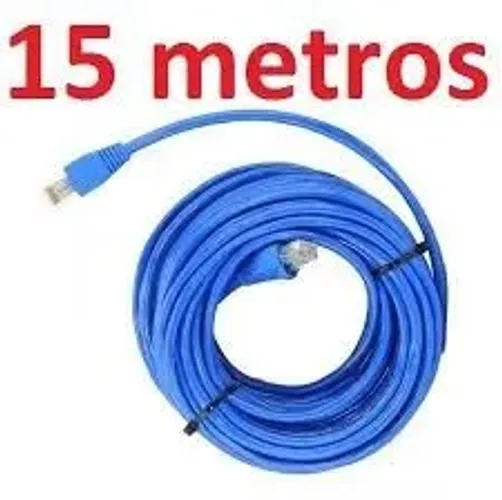 Cabo De Rede 15m Ethernet Lan Rj45 Cat5 C/ 15 Metros