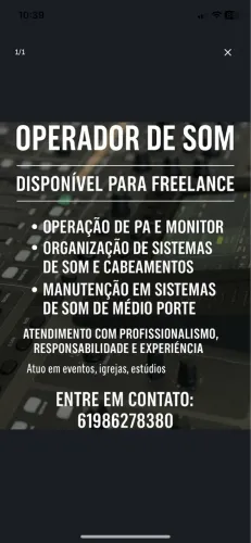 Manutenção som