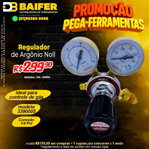 Regulador de Argônio 3390005 Noll