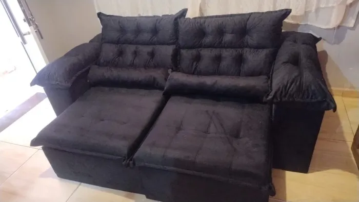 Sofá Retrátil e Reclinável charme 2,00 metros