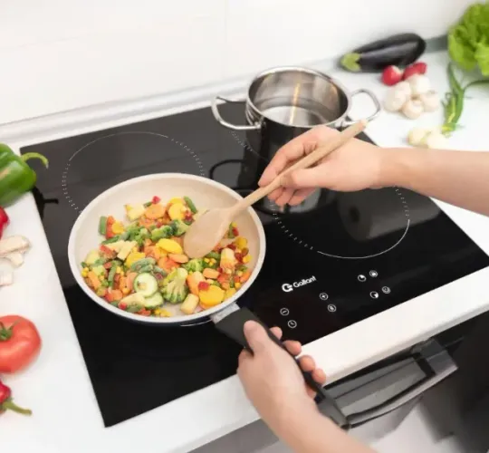 (Lacrado na Caixa) Cooktop Indução Gallant 4 Bocas Vitrocerâmico220V Painel Touch Screen