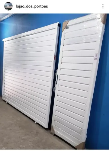 Portão correr + portão  de pedestre