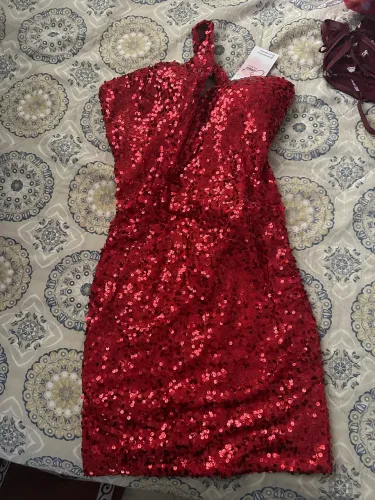 Vestido paete vermelho 