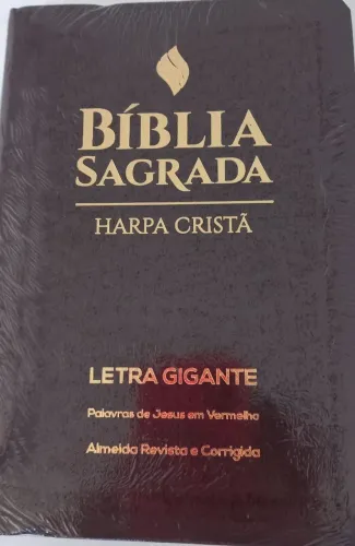 Bíblia Sagrada Harpa Cristã - ARC - Letra GIGANTE - Palavras De Jesus Em Vermelho - Nova