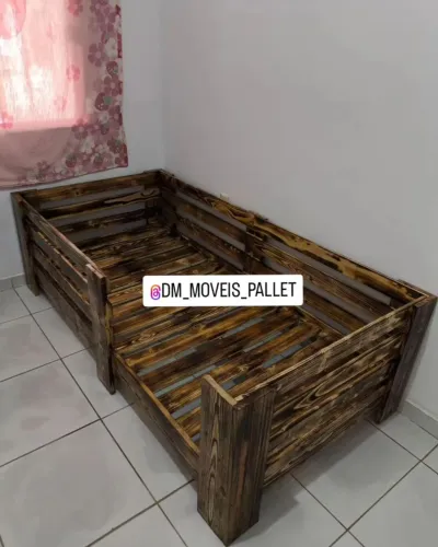 Cama de Pallet - Estilo rústico