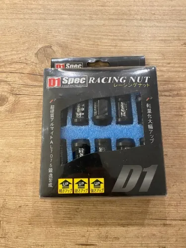 Porca De Roda Em Alumínio Forjado Jogo Lug Nut M12x1,5 Preto