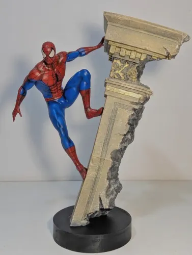 Spider-man homen-aranha estátua colecionável 1/6 impressão 3D tipo iron studios e sideshow