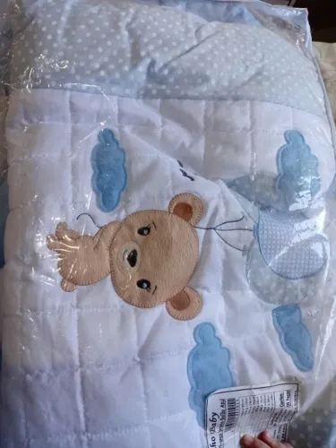 Kit berço completo azul 