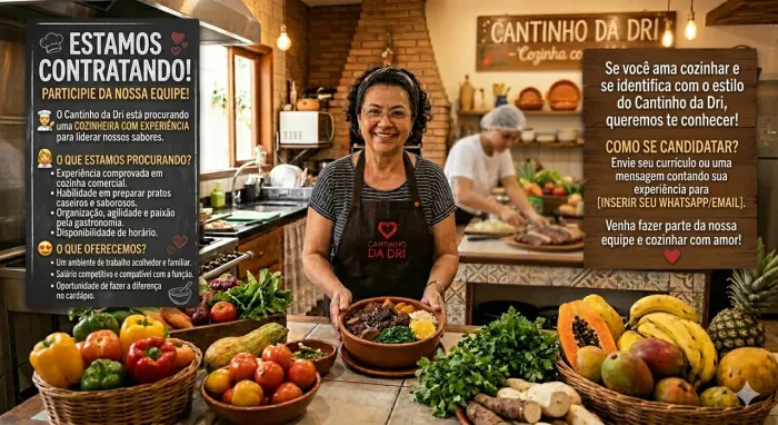 VAGA DE COZINHEIRA