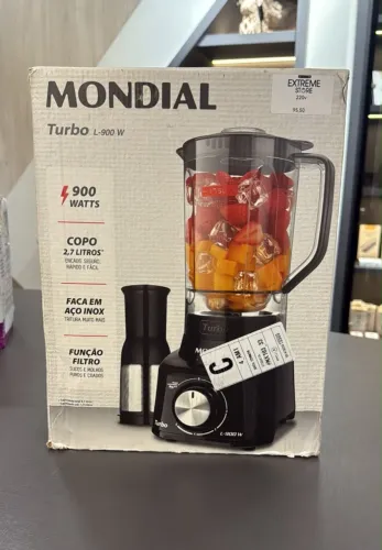 LIQUIDIFICADOR TURBO FULL MONDIAL 900W