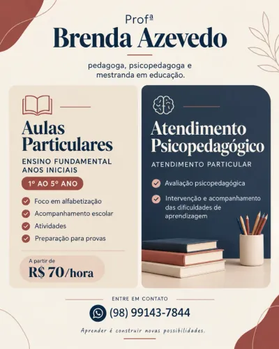 Psicopedagoga & Professora Particular
