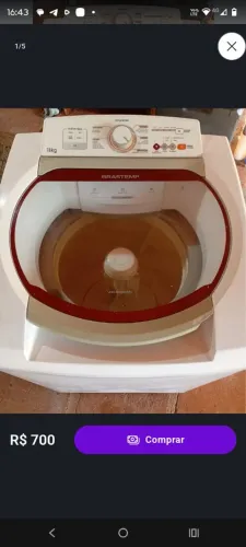 MÁQUINA TOOP BRASTEMP 11KG