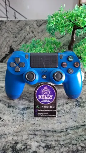 CONTROLE DE PLAYSTATION 4 AZUL ORIGINAL