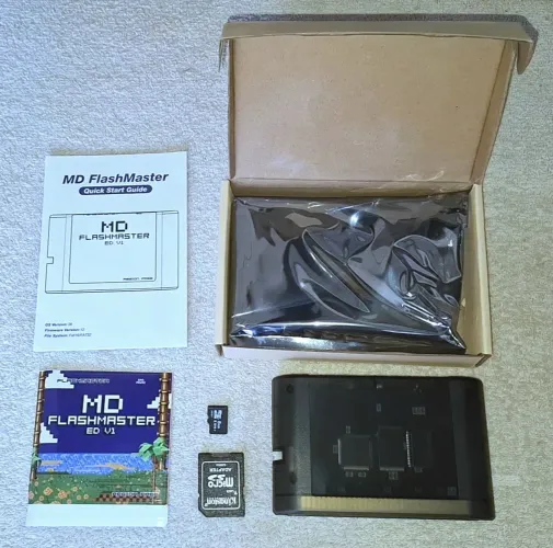Everdrive Mega Drive Novo Transparente e Led Carregamento