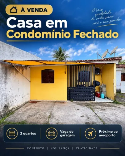 CASA EM CONDOMÍNIO FECHADO POR R$ 150 MIL!