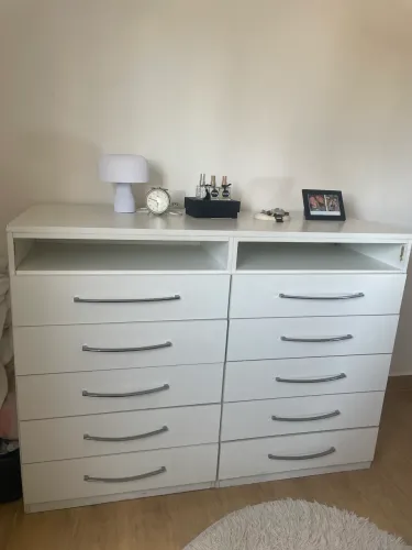 Cômoda 10 gavetas, cor branco.