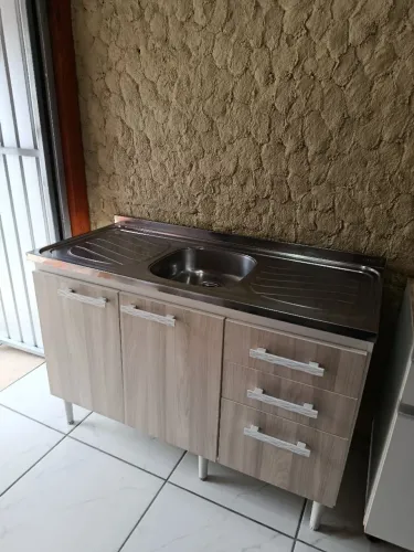BALCÃO COM PIA DE INOX ENTREGA GRÁTIS EM JARAGUÁ