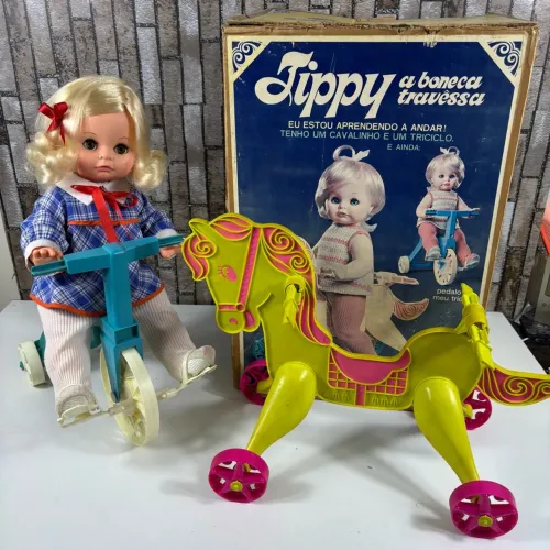 Antiga Boneca Tippy com caixa - Estrela 1971/72