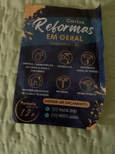 Oferecer meus serviços para pequenas reformas 