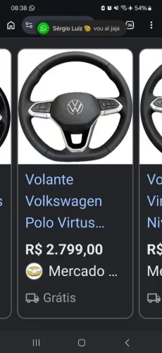 Volante completo com airbag sem acc pra polo , t-cross , Nivus
