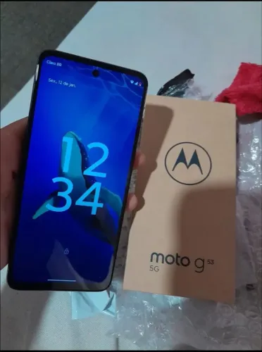CELULAR MOTO G53 5G 128GB (NOVO) 2 COR DISPONÍVEIS 