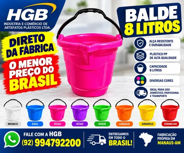 Balde 8 Litros