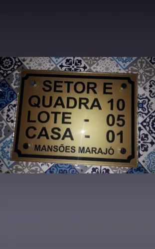 Placa De Endereço 
