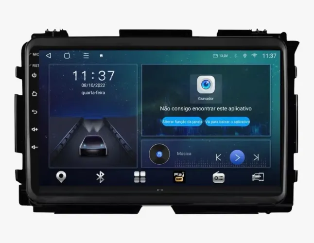 Central Multimídia Honda Hr-v 9p Android + Carplay + 4g