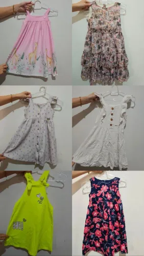 Lote de roupas menina tam 6 e 8