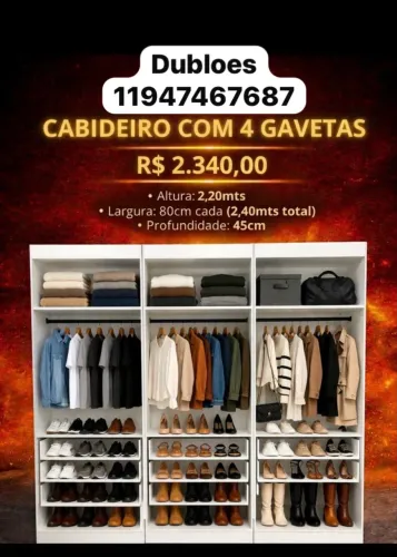 Closet 100% MDF