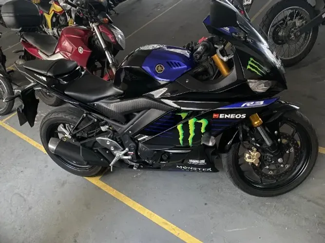 Yamaha R3 Monster Energy MotoGP Edition 2020 - Impecável (Upgrades + Sem Detalhes)