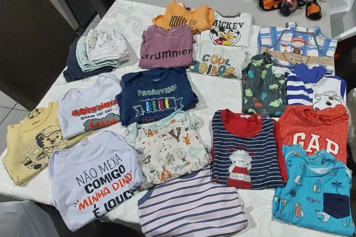 Lote roupas bebê menino