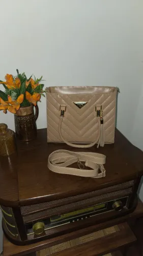 Bolsa Tote Matelassê Nude