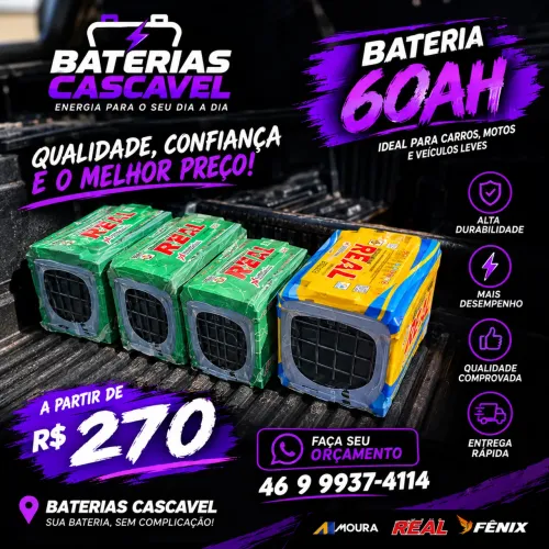 PROMOÇÃO 60AH ATÉ DURAR O ESTOQUE