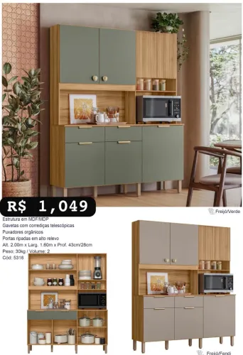Armário de cozinha tropical - Promoção