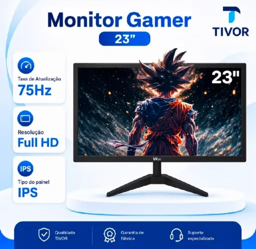 Monitor Vxpro Vx230x 23 Led 75hz Jogo Trabalho Estudo Preto