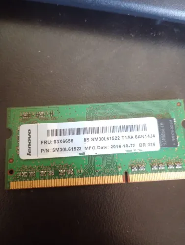 Memória RAM 4GB DDR3 12800 1600Mhz Notebook